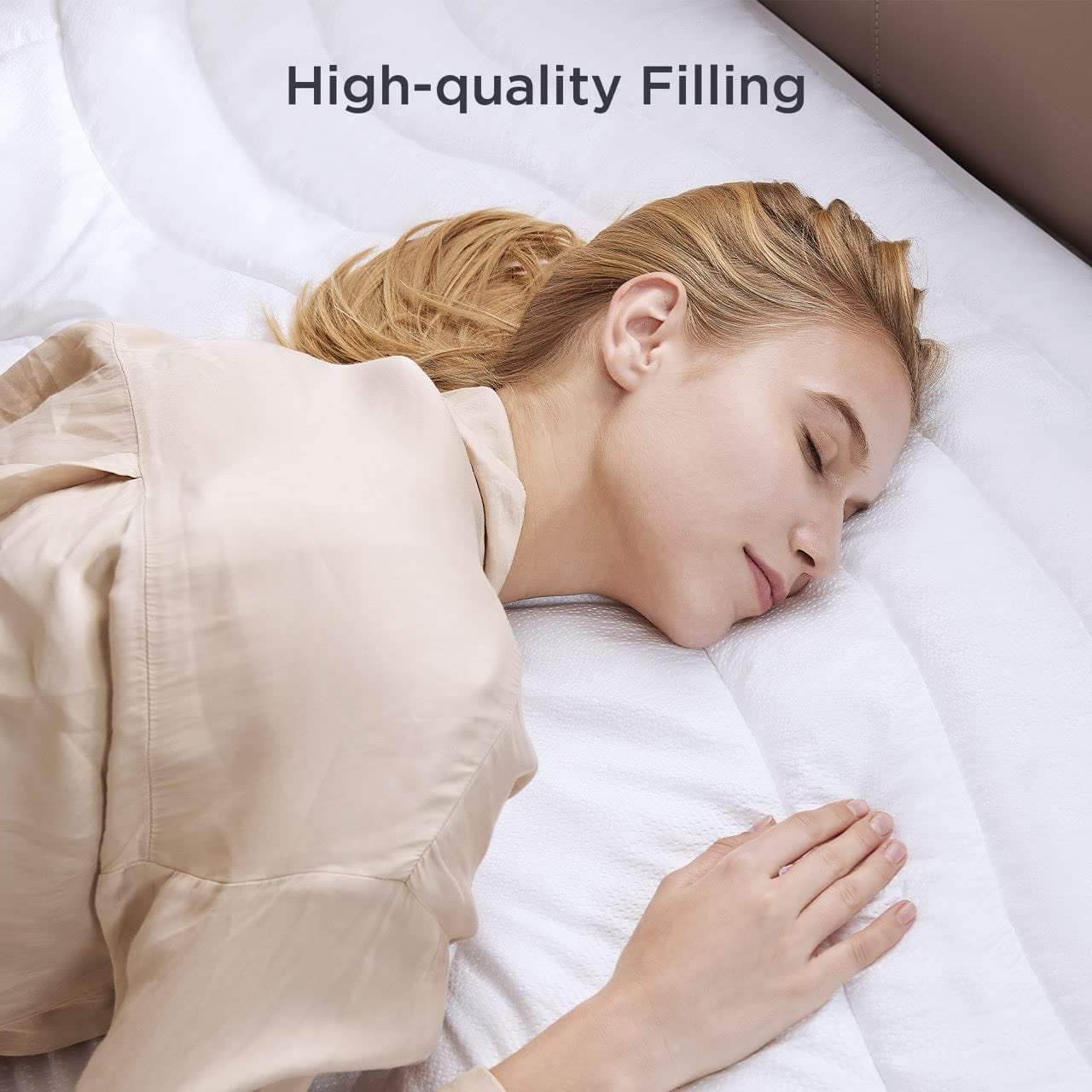 Bedsure California King Mattress Pad Extra Thick Down Alternative