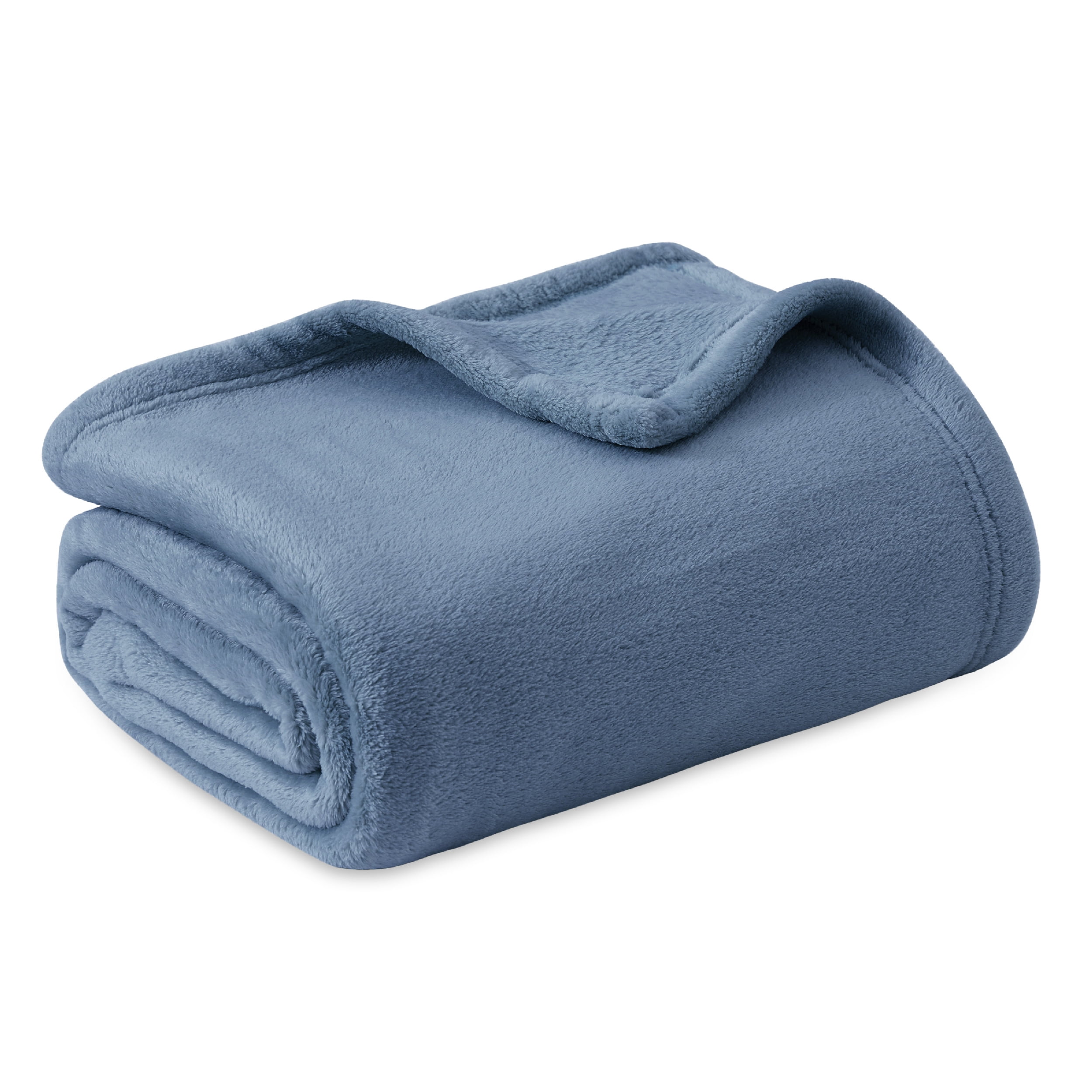 Cozy Comfort Fleece Blanket Throw Blanket Washed Blue 300Gsm Cozy