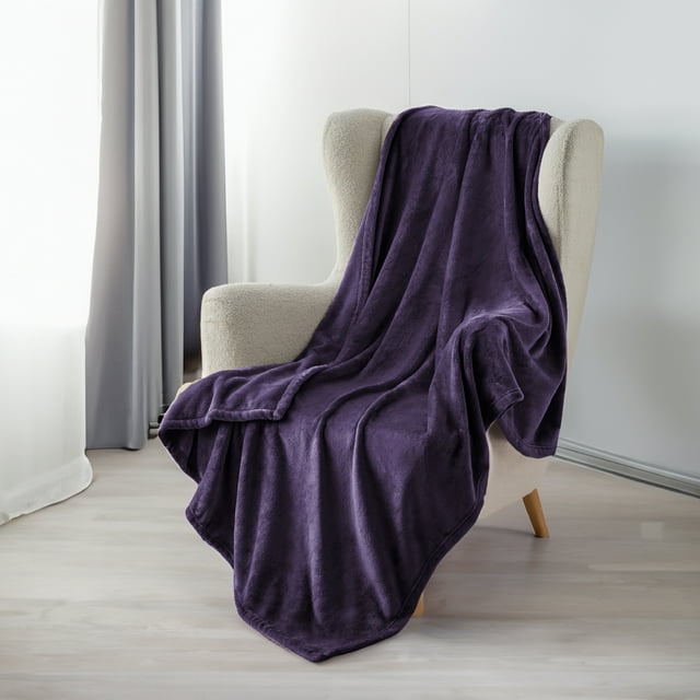 Cozy Comfort Fleece Blanket Twin Blanket Purple - 300Gsm Soft ...