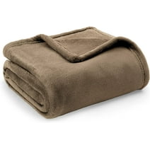 Bedsure Fleece Blanket Twin Blanket Taupe - 300Gsm Soft Lightweight Cozy Twin Blankets, 60X80 inches