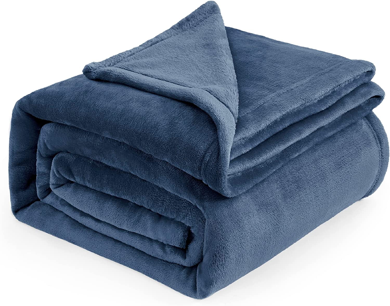 Bedsure Fleece Blankets King Size Mineral Blue Soft Lightweight Plush