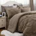 Cozy Comfort Full Size Comforter Sets 7 Pieces Pintuck Bed Set Full
