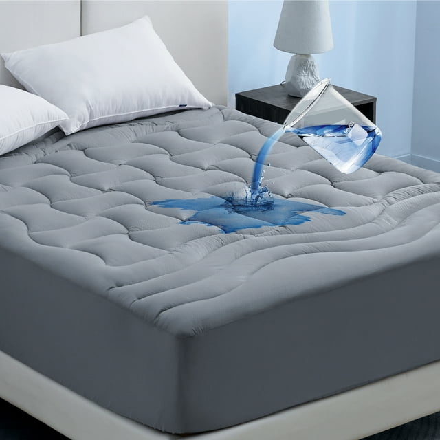 Cozy Comfort Full Waterproof Mattress Pad Thick Quilted Fitted
