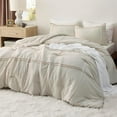 Cozy Comfort King Comforter Set with Sheet 4 Pieces Soft Beige