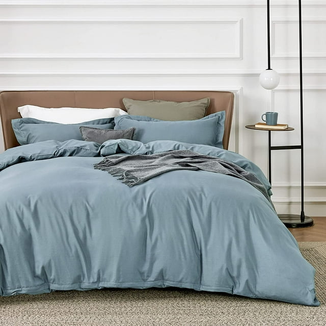 Cozy Comfort Queen Grayish Blue polyester microfiber material Duvet