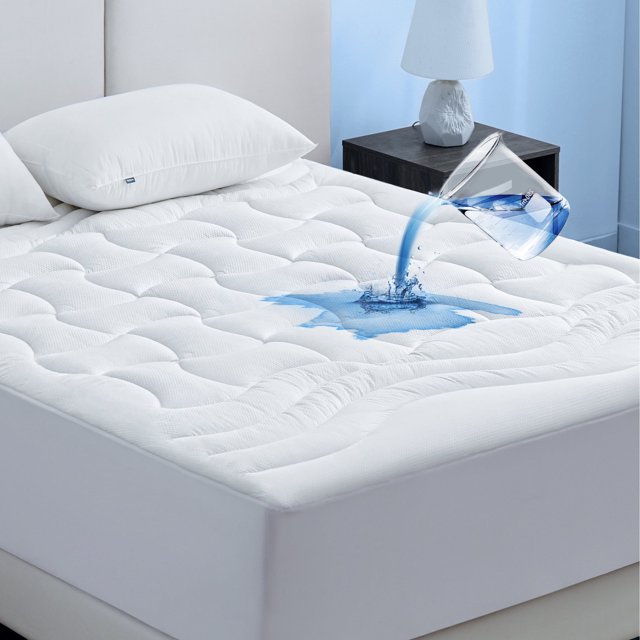 Bedsure Cooling Queen Waterproof Deep Pocket Mattress Pad, Breathable