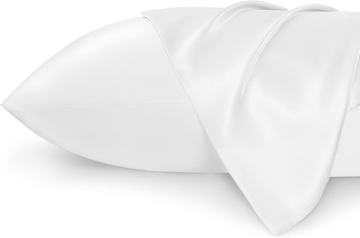 Bedsure Satin Pillowcase 2 Pack King 20x36 with Envelope Closure for