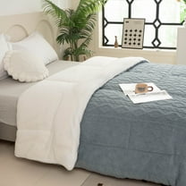 Shabby Elegance Tufted Boho Comforter, Sherpa Fleece Fuzzy Soft Cozy Comforter