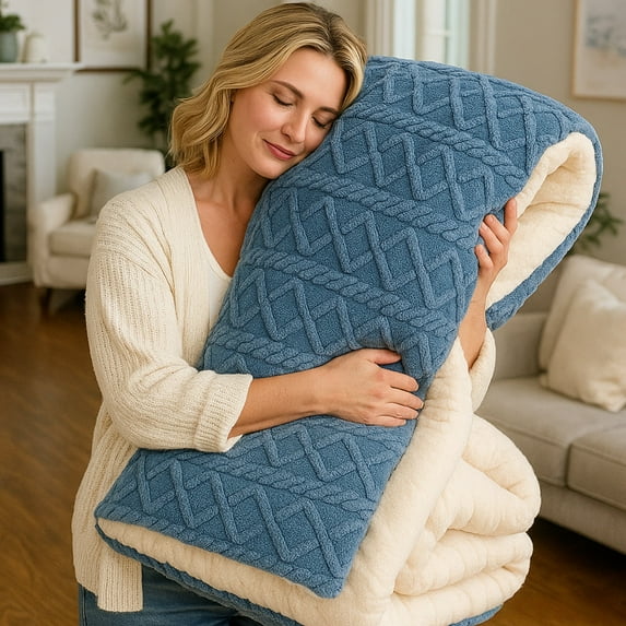 Shabby Elegance Tufted Boho Comforter, Sherpa Fleece Fuzzy Soft Cozy Comforter