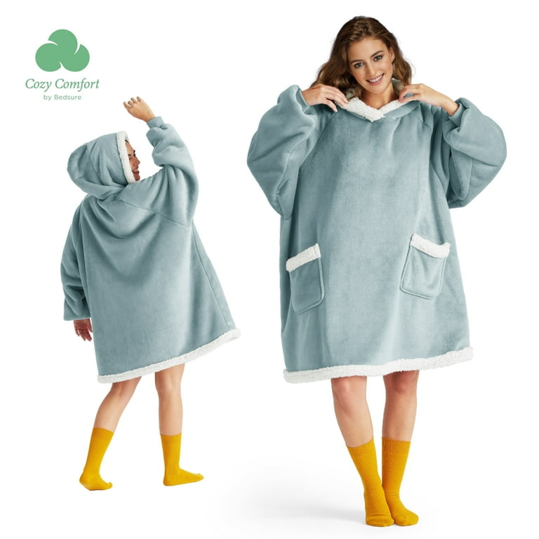 Giant Wearable Blanket Bedsure Adult Wearable Blanket Hoodie
