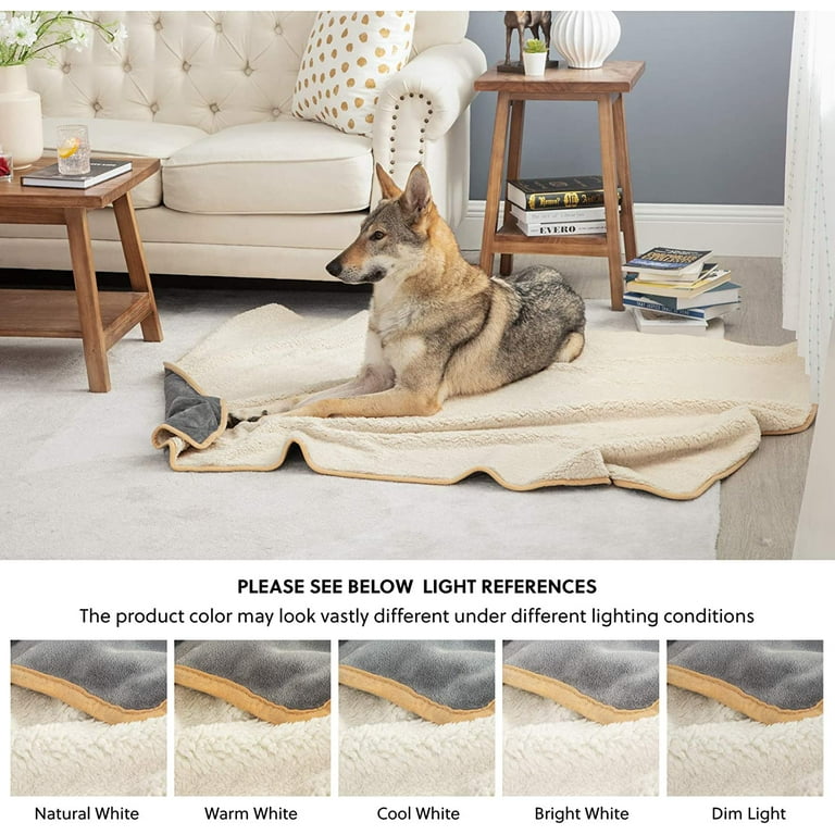 Cozy Comfort Waterproof Dog Blankets for Small Dogs Small Cat Blanket Sherpa Fleece Puppy Blanket 25 X35