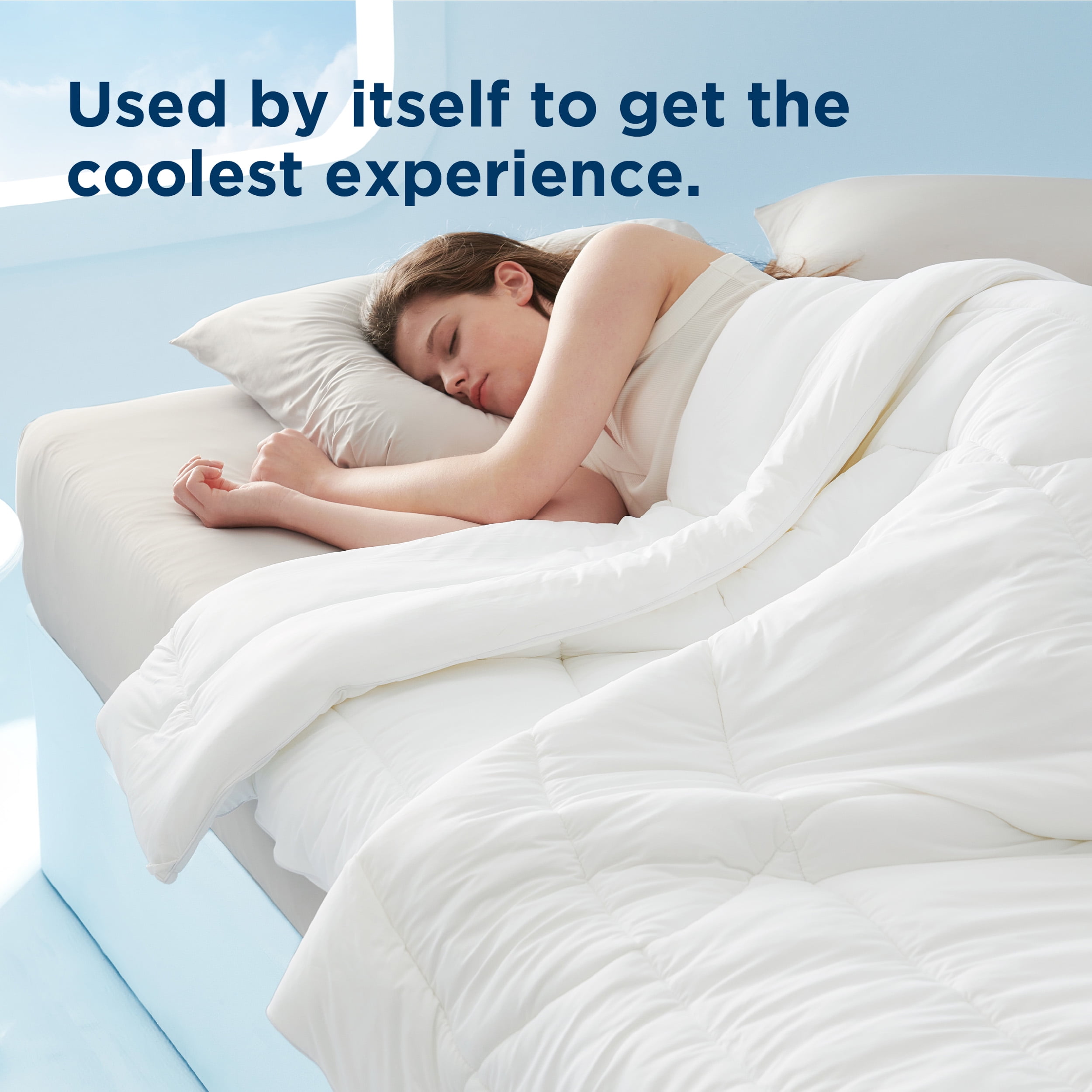 Bedsure Lightweight Queen Size Breescape Cooling Comforter, DoubleSided Design for Hot Sleepers