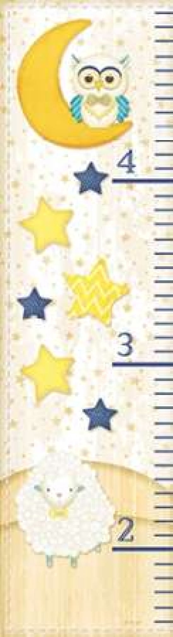 Bedtime Baby Growth Chart Canvas Art - Jennifer Pugh (8 x 24)