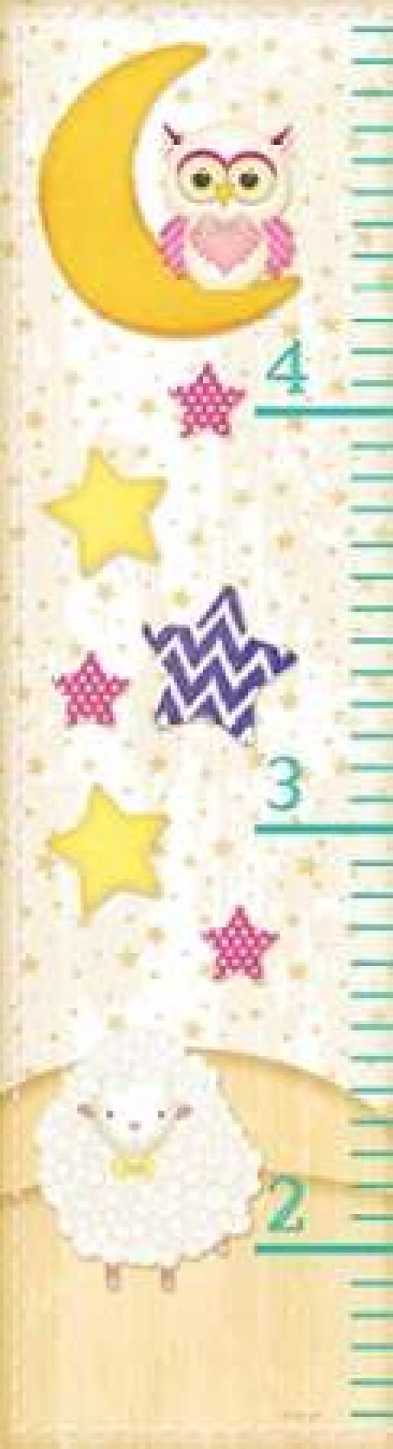 Bedtime Baby Growth Chart Canvas Art - Jennifer Pugh (8 x 24)