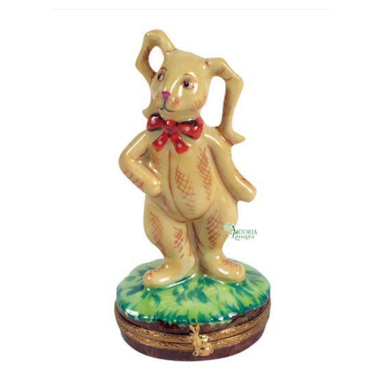 Bedtime Bunny Limoges Box Porcelain Figurine