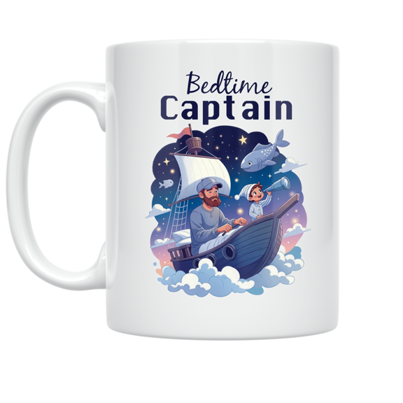 Bedtime Captain Adventure - Parent - 11 oz Ceramic Coffee Mug
