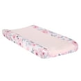 thumbnail image 1 of Bedtime Originals Blossom Watercolor Floral Changing Pad Cover - Pink/Gray, 1 of 4