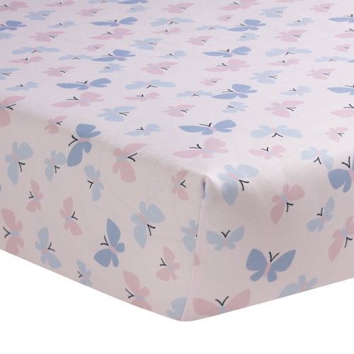 Bedtime Originals Butterfly Meadow Collection Crib Sheet