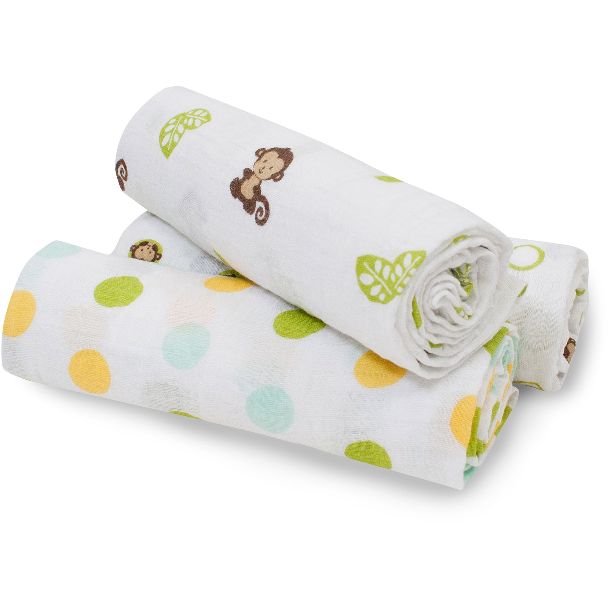 Bedtime Originals Curly Tails 3Pack Swaddle Blankets