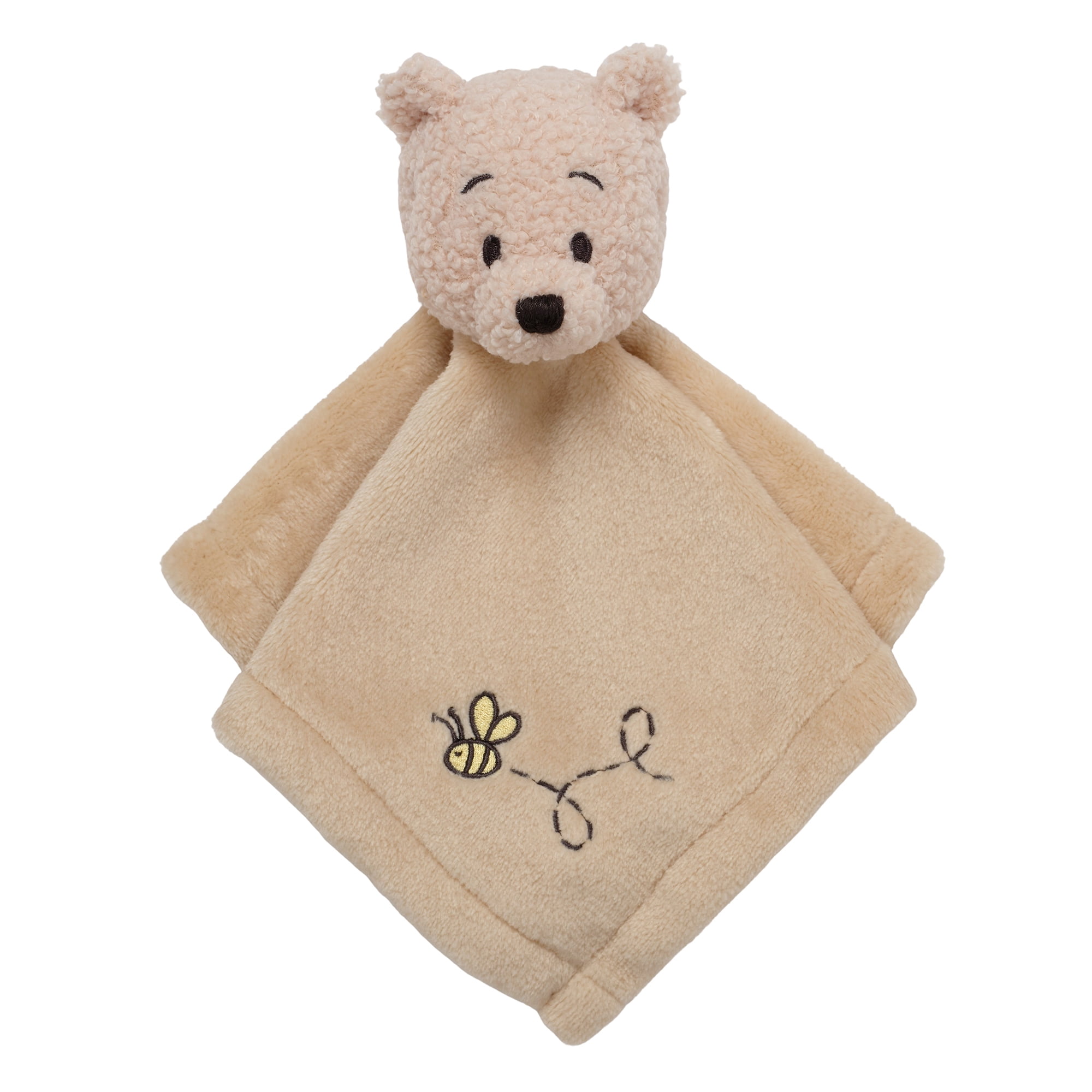 Tan Fleece Winnie the Pooh Baby Security Blanket