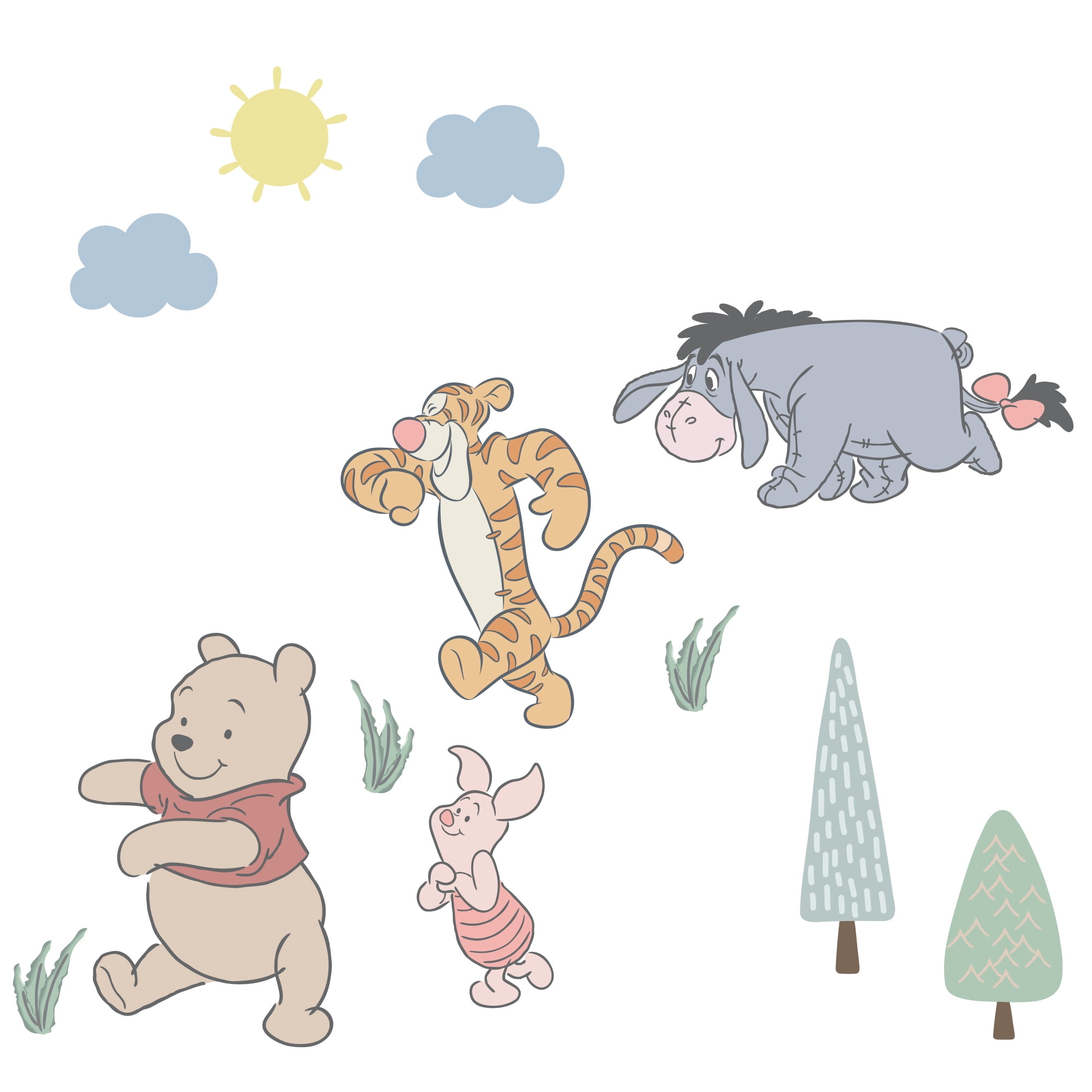 Disney Winnie the Pooh & Friends Nursery Wall Decal Stickers