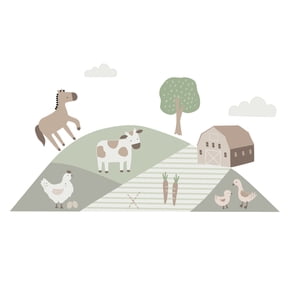Bedtime Originals Farmyard Friends Wall Decals/Stickers - Horse/Cow/Barn