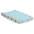 thumbnail image 1 of Bedtime Originals Jungle Fun Changing Pad Cover - Blue, Animals, Jungle, Safari, 1 of 4