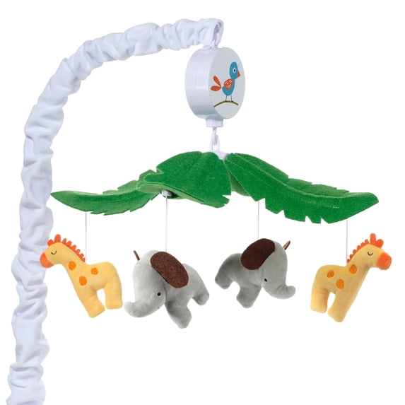 Bedtime Originals Lollipop Jungle Musical Baby Crib Mobile Soother Toy