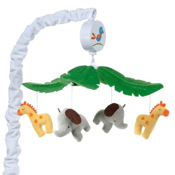 Bedtime Originals Lollipop Jungle Musical Baby Crib Mobile Soother Toy