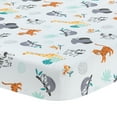 thumbnail image 1 of Bedtime Originals Mighty Jungle Animals Baby/Infant/Toddler Fitted Crib Sheet, 1 of 5