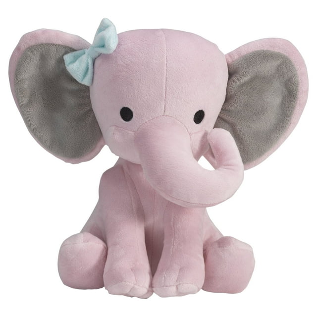 Bedtime Originals Twinkle Toes Pink Elephant Plush - 10” Hazel