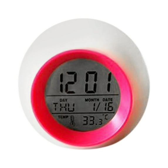 Bedtime Routine Bedroom Clock Colorful Night Light Battery Operated ...