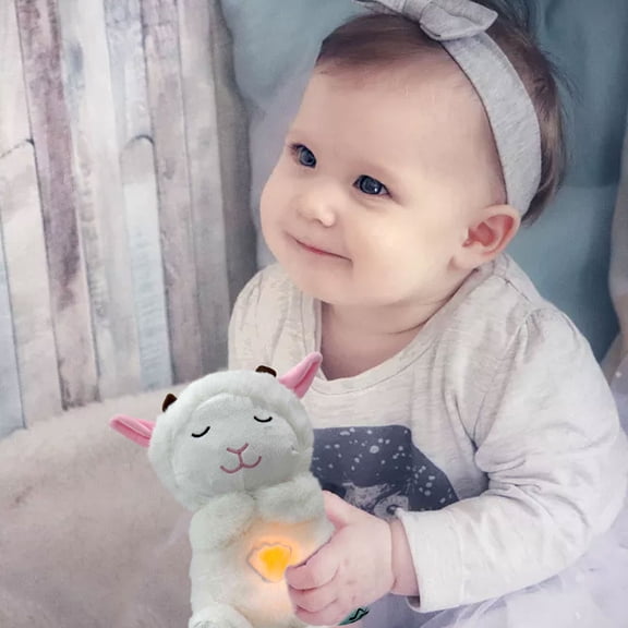Bedtime Soother, Cute Soft Design With Cry Activated Sensor Sound Machine Sound Machine, Calming Light Shush And Create Soothing, Secure Presence