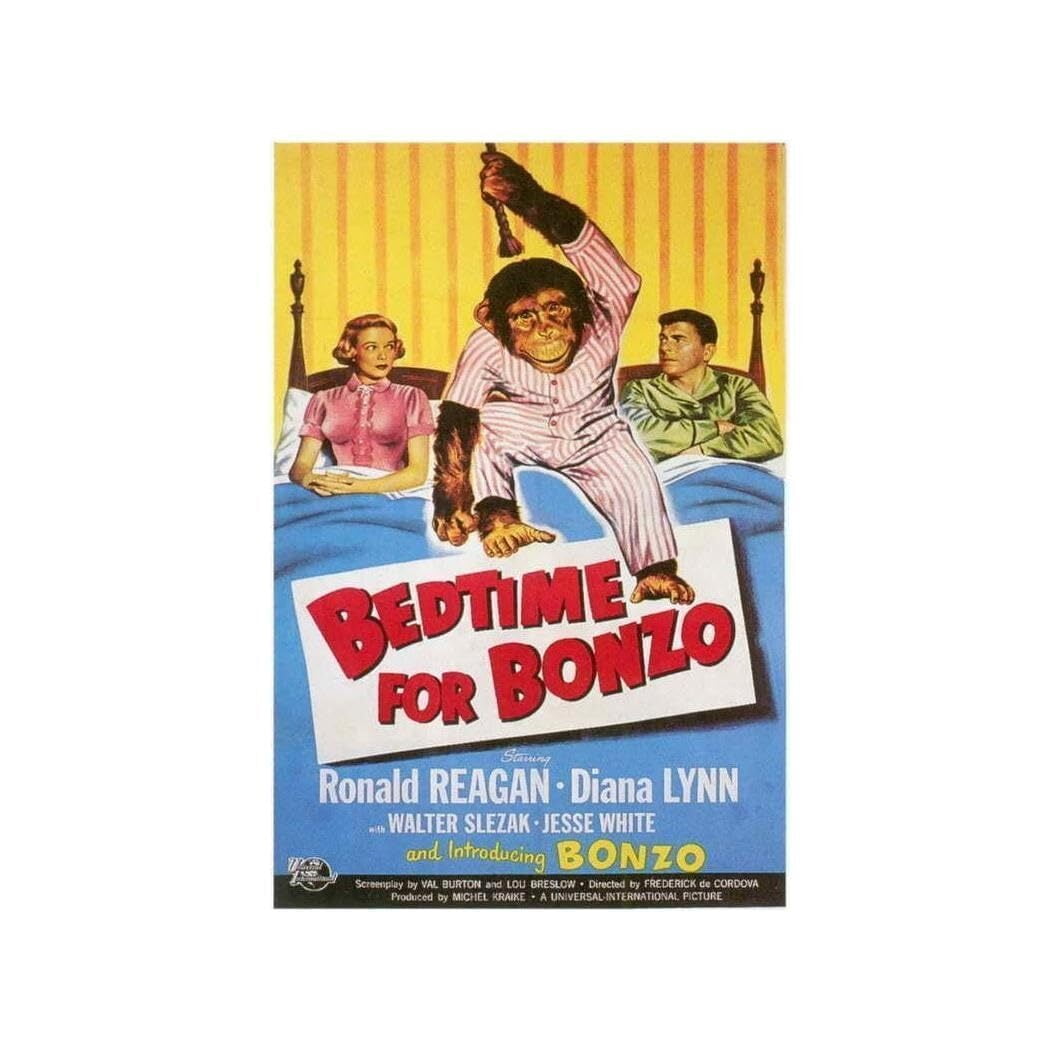 Bedtime for Bonzo Ronald Reagan Diana Lynn Movie Film - Walmart.com
