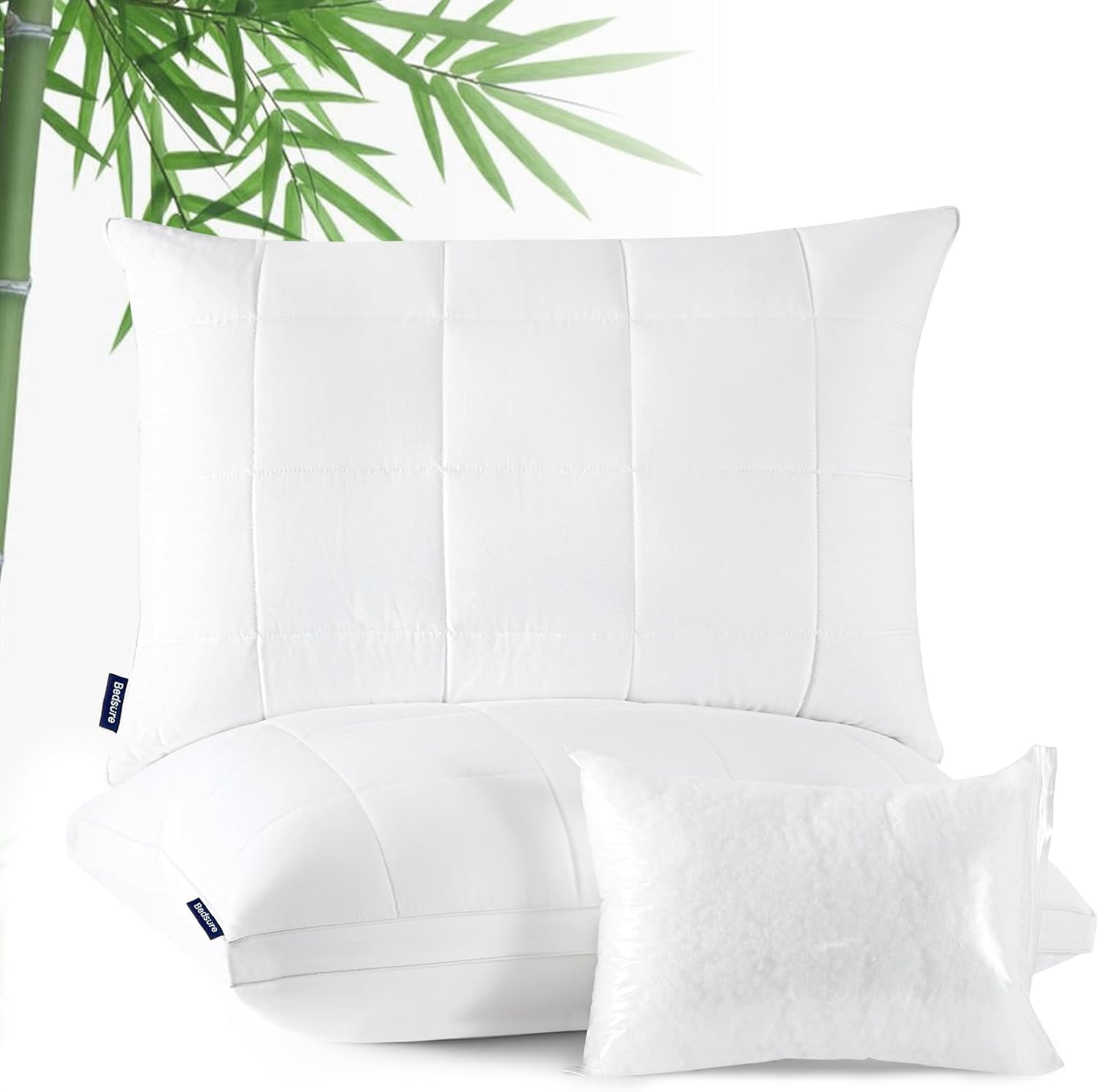 Cozy Comfort Standard Cooling Pillows Set of 2 Rayon Derived from