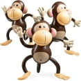 thumbnail image 1 of Bedwina 27” Inflatable Monkey Balloon Safari Jungle Birthday Party Decorations, 3-Pack, 1 of 5