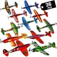 thumbnail image 1 of Bedwina 36-Pack 8" Foam Bomber Glider Planes for Kids – Party Favors, Goodie Bags, Outdoor Toys, 1 of 8