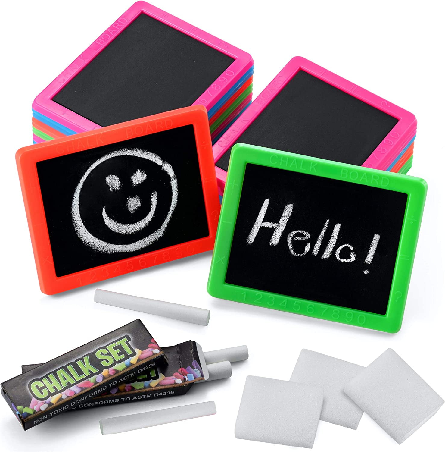 Mini Chalkboard and Eraser Set