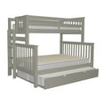 Bedz King Bunk Beds Twin over Full Mission Style with End Ladder and a