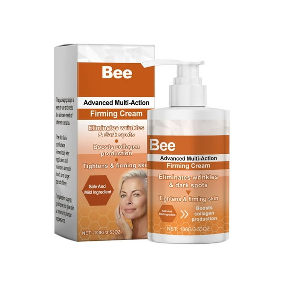 Bee Advanced Multi-Action Firming Cream Boosts Collagen, Reduces Wrinkles, Dark Spots, Tightens Skin, 100g