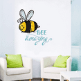 thumbnail image 1 of Bee Amazing Bees Farm Chicken Cow Horse Farmer Ranch Egg Fox Hen House Pig Sheep Holiday Gift Decorating Ideas Girl Boy Bedroom Wall Decal Sticker - Size: 28 Inch x 28 Inch, 1 of 3