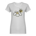 thumbnail image 1 of Bee And Flower Design Shaped Tee Women's -Image by Shutterstock, 1 of 2