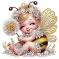 thumbnail image 1 of Bee Angel Diamond Art Painting Kit, 1 of 7