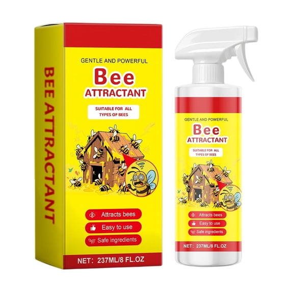 Bee Attractant Spray for All Types of Bees Suitable for Apiary Use Gentle and Powerful Formula Safe Ingredients Easy Application 237ml Bottle