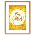 thumbnail image 1 of Bee Be Yourself Honeycomb Artwork Framed Wall Art Print 9X7 Inch, 1 of 5