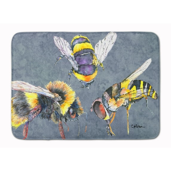 Bee Bees Times Three Machine Washable Memory Foam Mat