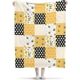 thumbnail image 1 of Bee Blanket Lightweight Flannel Throw Blanket Gifts for Girls Women in All Season Blanket for Bed/Couch/Sofa 30"x40" for Baby/Pets, 1 of 6