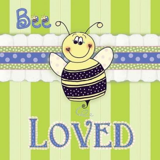 Bee Border I Canvas Art - Andi Metz (24 x 24)
