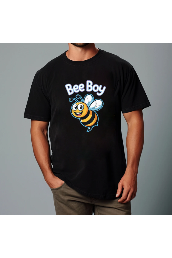 Bee Boy Cute Cartoon Bumblebee Beehive Birthday Party Unisex T-Shirt, up to Size 5XL