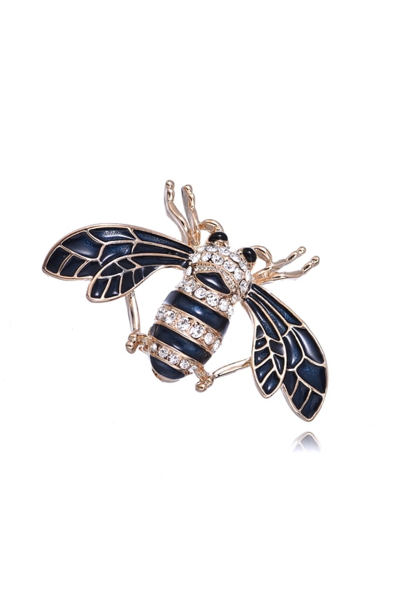 Bee Brooch Pin Bee Lapel Pin For Women Retro Rhinestone Insect Pin Jewelry Gift